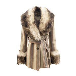 Marc Jacobs Fur Trim Coat Women